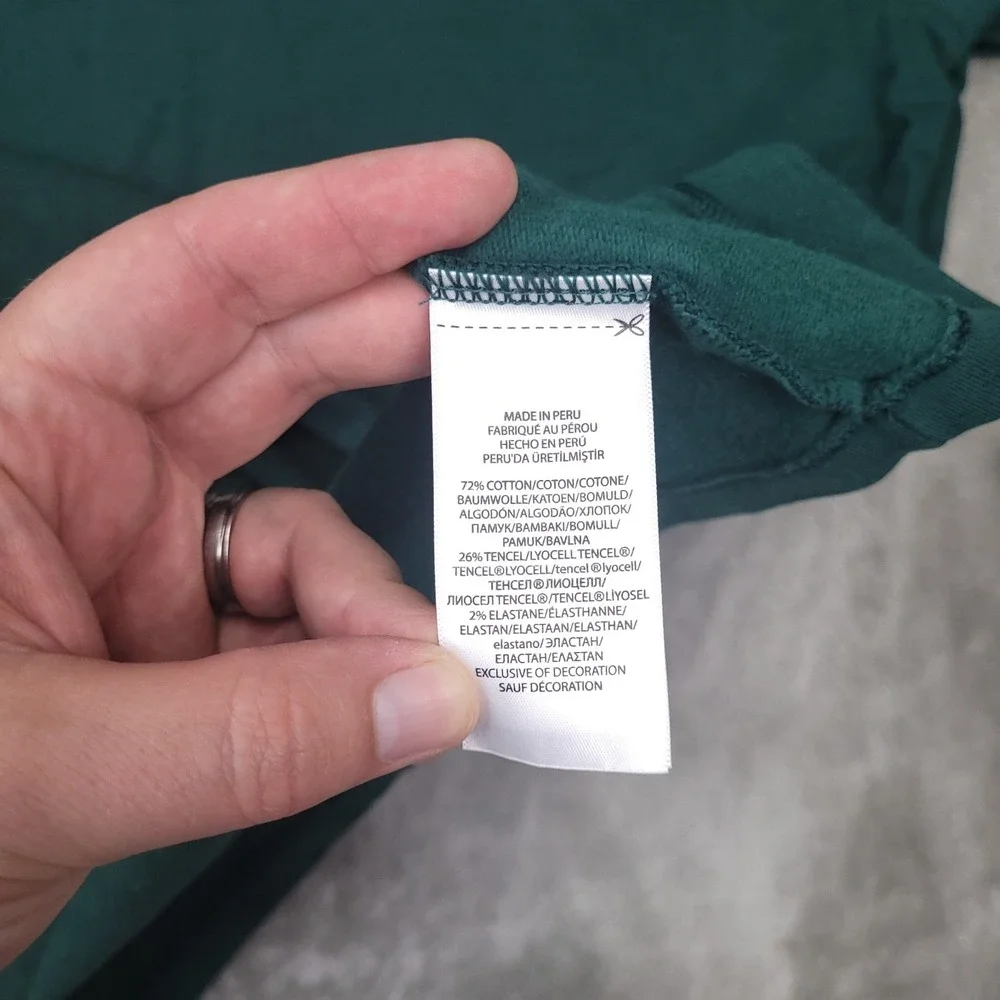 Polo Golf Ralph Lauren‎ Green Brown Trim Quarter Zip Knit Shirt size XXL